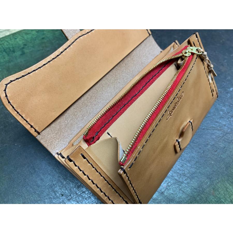 GRANDZERO  ロングウォレットV7　オリジナル栃木レザー使用の画像