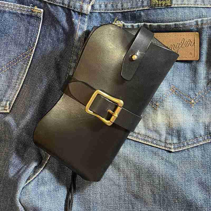 斜め装着スマホホルスター オーダーメイド対応 : 革工房 TEDDY S