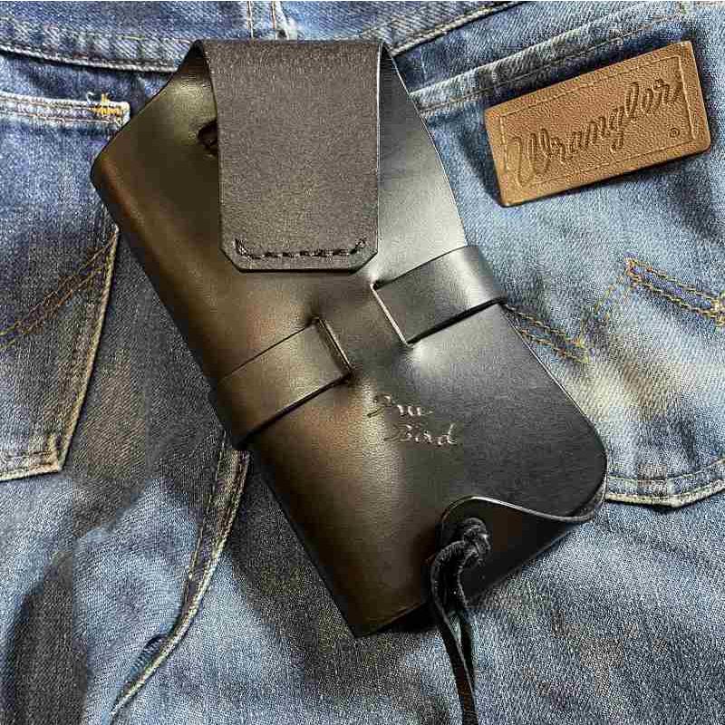 斜め装着スマホホルスター オーダーメイド対応 : 革工房 TEDDY S