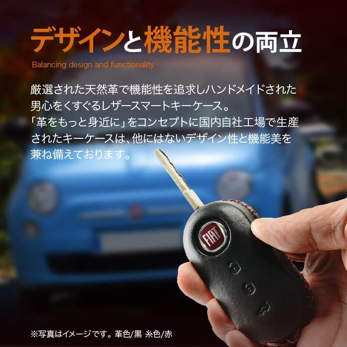 FIAT 500 ASSO 金属製キーケース ino la design アルミキーカバー『限定カラー特別再販 マット