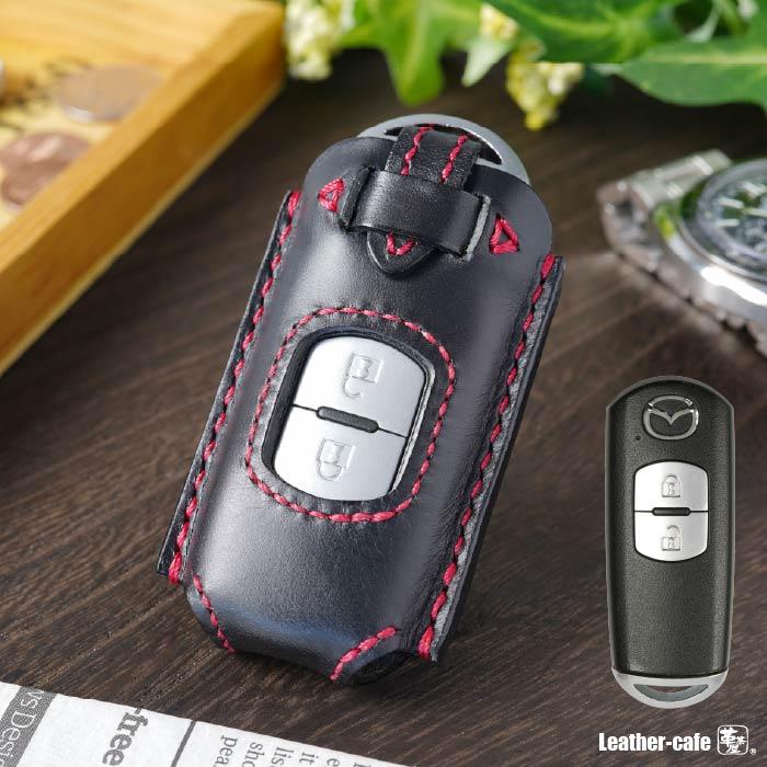 キーホルダー付 Cx 3 Cx 5 Mazda2 アバルト124 アクセラ アテンザ マツダ キーケース 本革 レザー スマートキーカバー アドバンストキー プレゼント 窓付き Mazda B2 Order 革茶屋ヤフーショッピング店 通販 Yahoo ショッピング