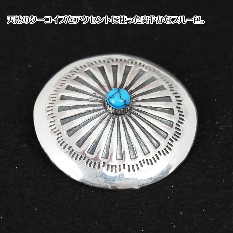 コンチョ ボタン カスタム 財布 革 皮製品などのカスタムに ターコイズ