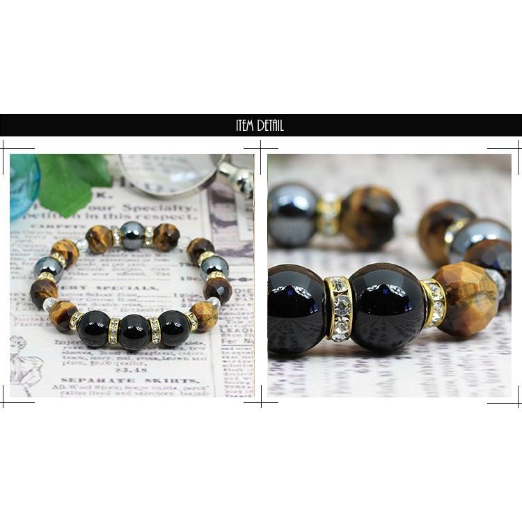 ブレスレット メンズ 天然石 パワーストーン : 名入れ革工房レザー