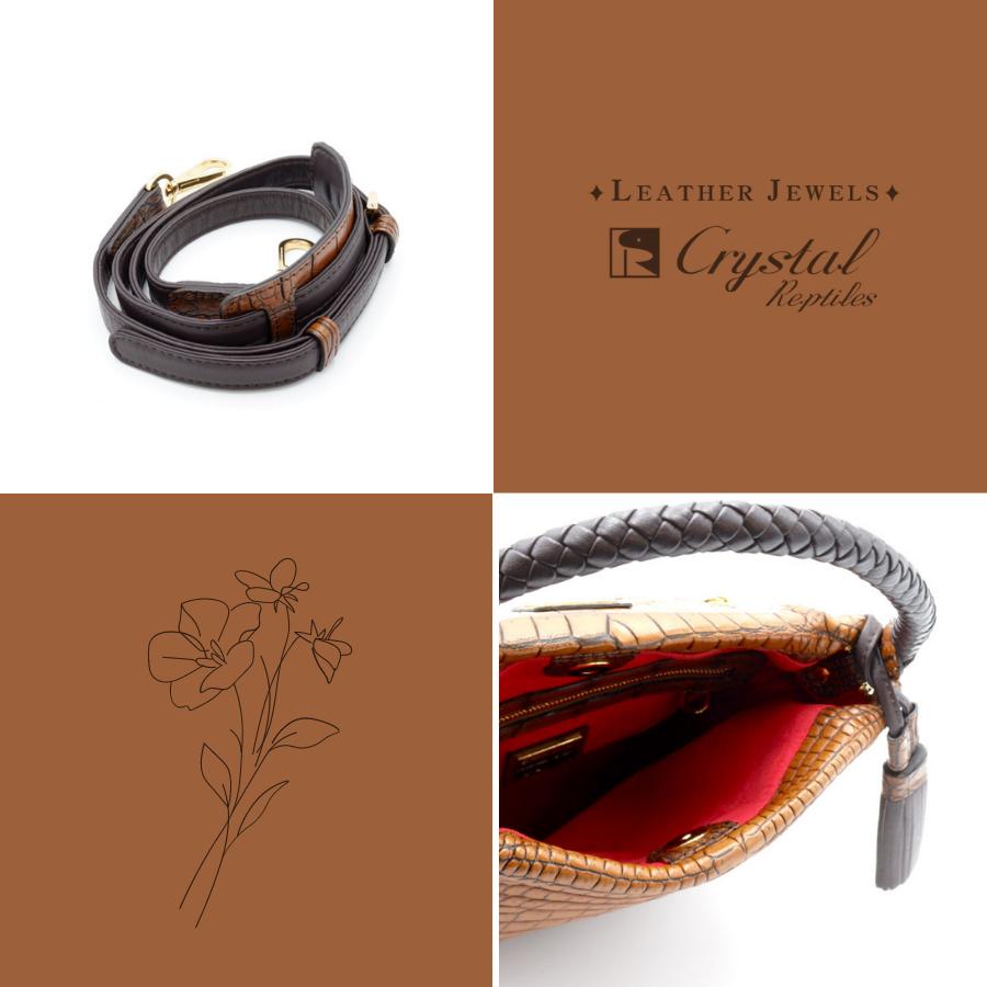 レザージュエルズ LEATHER JEWELS 本革 クロコダイル 牛革 お出掛け