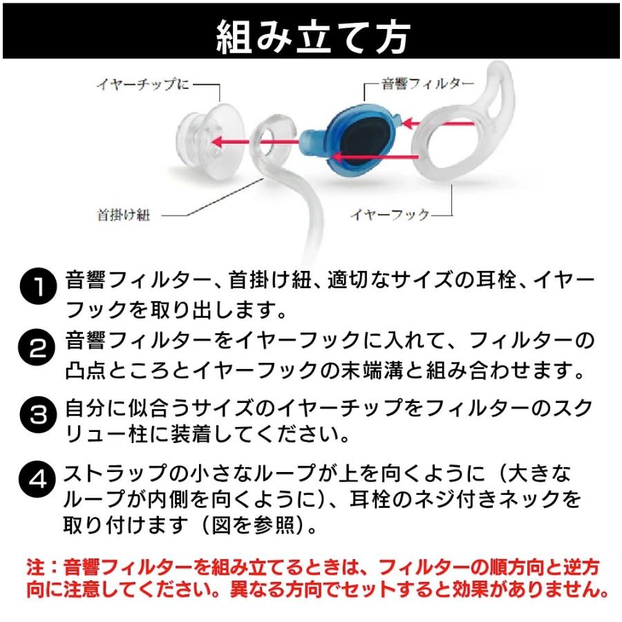 サーフィン 耳栓 音が聞こえる 水泳 サーファーズイヤー 予防 海 プール スイミング シュノーケリング イヤープラグ コード付き ストラップ サーフイヤー｜leathers｜10