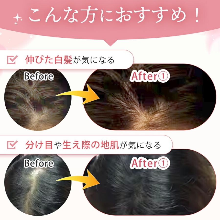 ヘアファンデーション 白髪かくし パウダー ファンデ 白髪隠し ヘアパウダー 薄毛隠し 白髪染め 部分染め はげ隠し 粉 増毛パウダー 女性 男性 | ブランド登録なし | 01