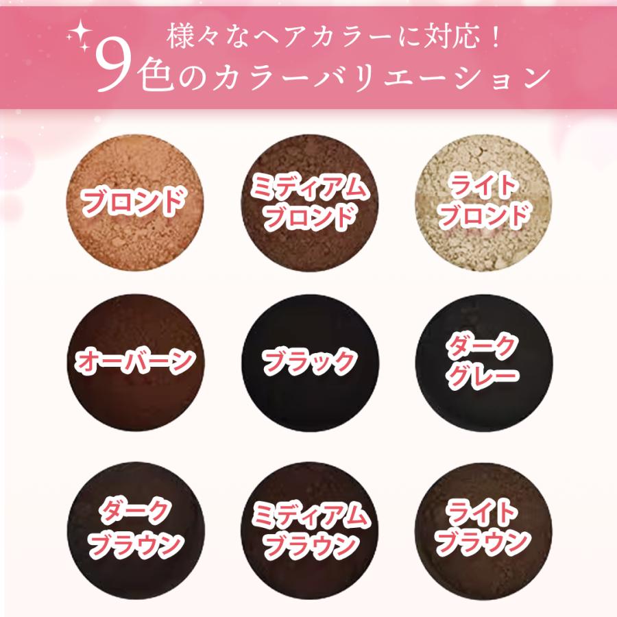ヘアファンデーション 白髪かくし パウダー ファンデ 白髪隠し ヘアパウダー 薄毛隠し 白髪染め 部分染め はげ隠し 粉 増毛パウダー 女性 男性 | ブランド登録なし | 09