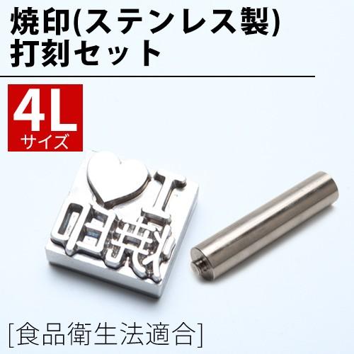 牛方高 刻印 金属製 硬貨 打刻印 金属 刻印 セット 4Lサイズ ステンレス オーダー 真鍮
