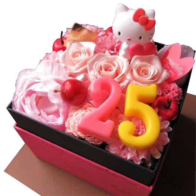 ご長寿祝い 還暦 古希 喜寿 米寿 白寿 プレゼント キティ 数字入り 花 フラワーギフト ボックスフラワー プリザーブドフラワー Box Kitty1 Suuji 003 フラワーガーデンリーブス 通販 Yahoo ショッピング
