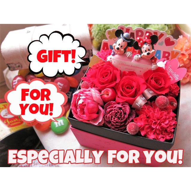 結婚祝い 結婚記念日 ディズニー ミッキーミニーハート 花束風ギフト 箱開けてスマイル ボックス入り プリザーブドフラワー Box Mmheart 002 フラワーガーデンリーブス 通販 Yahoo ショッピング