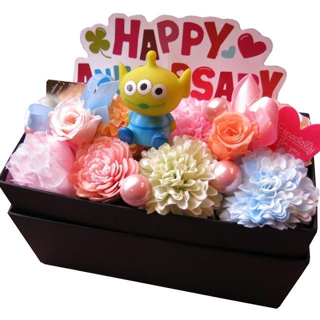 誕生日プレゼント リトルグリーンメン 横長ボックス プリザーブドフラワー入り 花 サプライズ Box Yoko Ritorug 001 フラワーガーデンリーブス 通販 Yahoo ショッピング