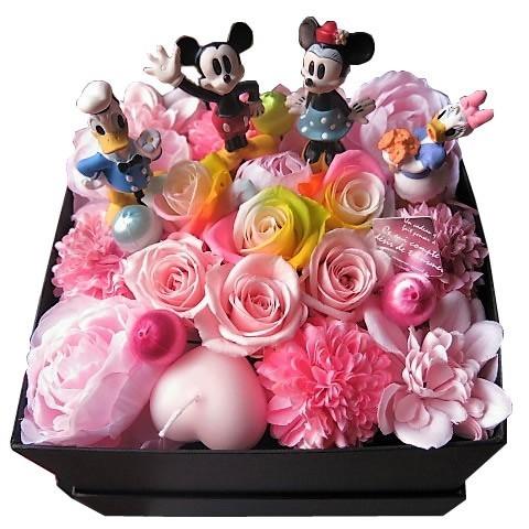 割引オンラインストア 母の日 ミッキー ミニー入り 花 ボックスフラワー レインボーローズ プリザーブドフラワ ディズニー フラワーギフト 日本買い Ssl Daikyogo Or Jp