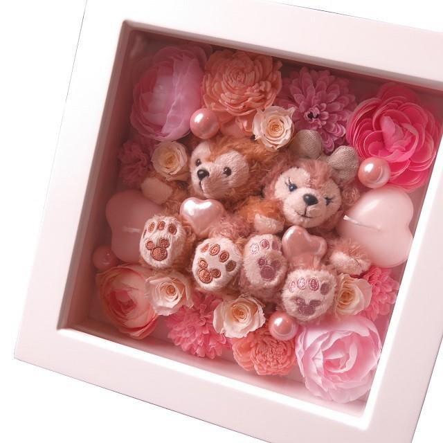 結婚祝い ディズニー ダッフィー 花 プレゼント 額 壁掛け ガラスケース入り プリザーブドフラワー入りギフト Kabe Damey Rose5 003 フラワーガーデンリーブス 通販 Yahoo ショッピング