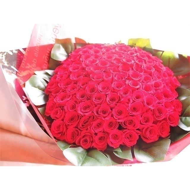 公式の プロポーズ 彼女 花束風 フラワーギフト 枯れない バラ 100本 プリザーブドフラワー使用 枯れないバラ 100本 30 40 ケース付き 新版