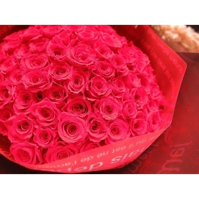 公式の プロポーズ 彼女 花束風 フラワーギフト 枯れない バラ 100本 プリザーブドフラワー使用 枯れないバラ 100本 30 40 ケース付き 新版