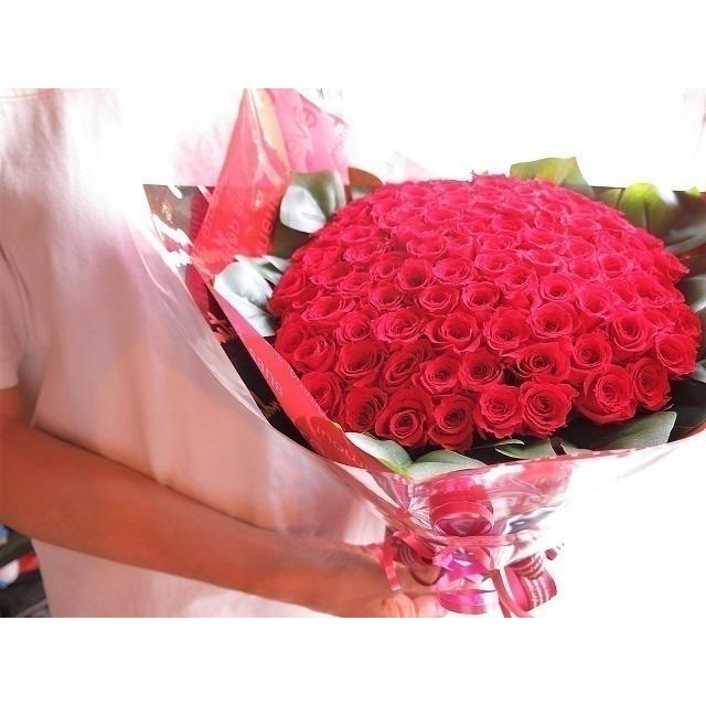 公式の プロポーズ 彼女 花束風 フラワーギフト 枯れない バラ 100本 プリザーブドフラワー使用 枯れないバラ 100本 30 40 ケース付き 新版