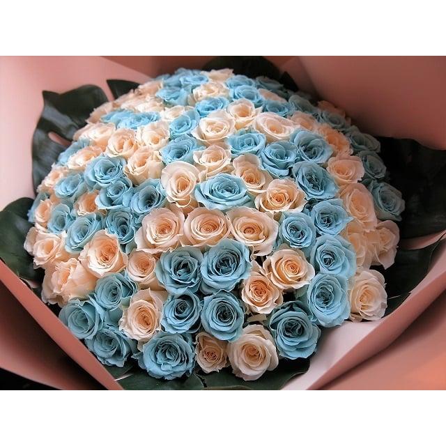 プリザーブドフラワー 100本 花束 プロポーズ 記念日 お祝 枯れない