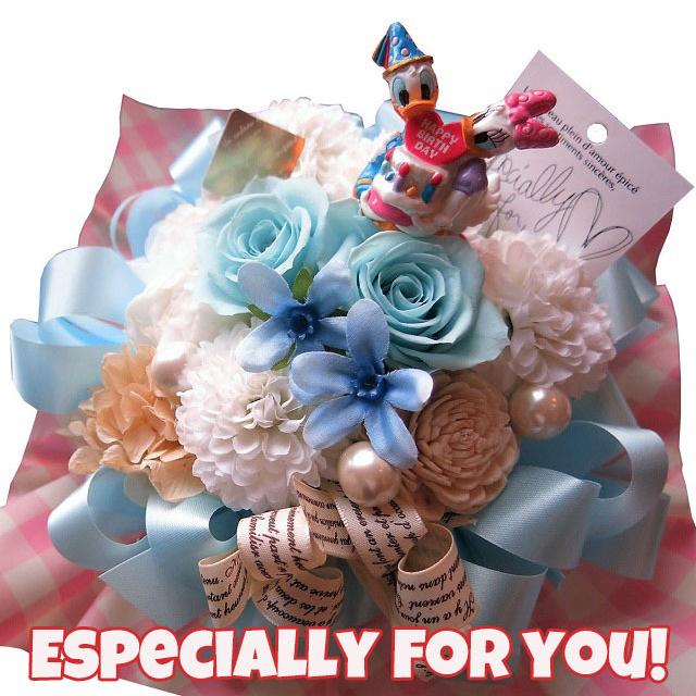 ドナルド デージー 誕生日プレゼント ディズニー 花束風 水色バラ プリザーブドフラワー入りギフト ケース付き Puti Mizuiro2 Casu Donade Tan A 002 フラワーガーデンリーブス 通販 Yahoo ショッピング