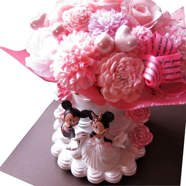 春夏新色 結婚祝い 花 ディズニー フラワーギフト ミッキー ミニー プリザーブドフラワー ウェディングプランター クリアーケース 楽天 Www Maxipiso Com Ar