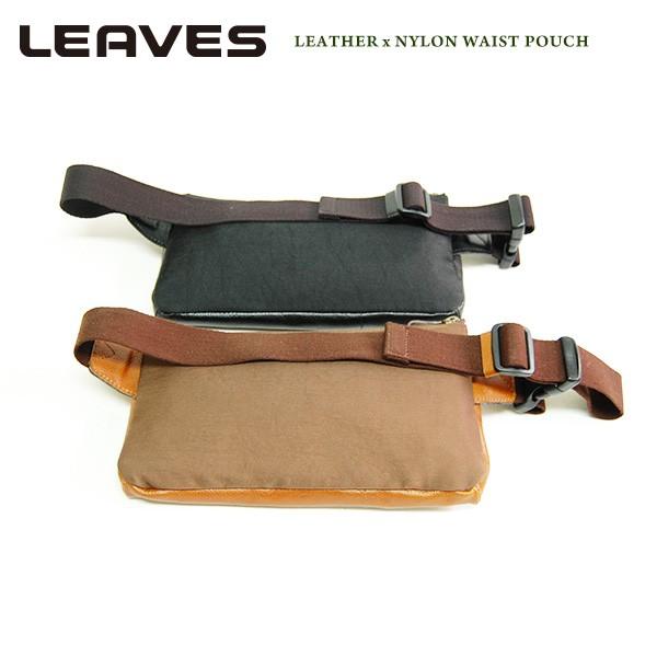 LEAVES(リーブス) 牛革薄型ウエストポーチ IJ-827_1