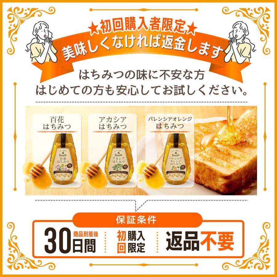 リーでお願いします 南国土佐の百花蜜　無添加　無加工　たれ蜜2400g はちみつ 100% 純粋 無添加 農薬不使用 Beevelle 百花蜜 〈花蜜〉500g