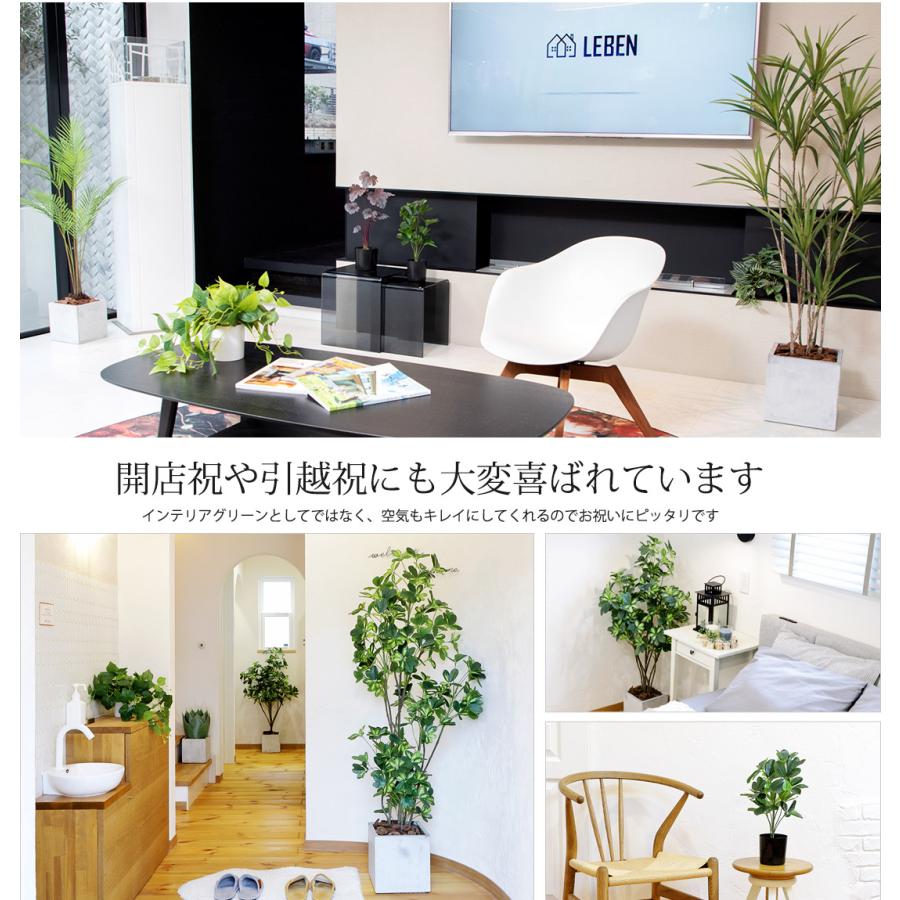 リーベン シェフレラ 40cm フェイクグリーン 小型 観葉植物 ファイバー