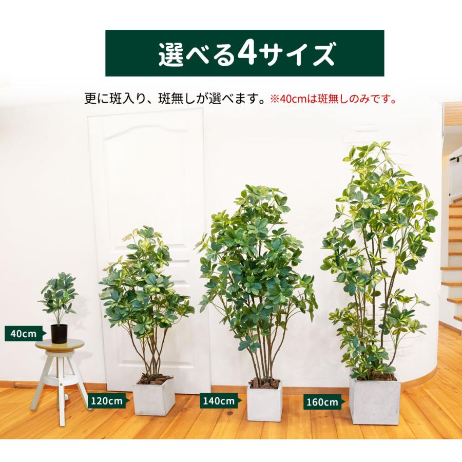 リーベン シェフレラ 40cm フェイクグリーン 小型 観葉植物 ファイバー