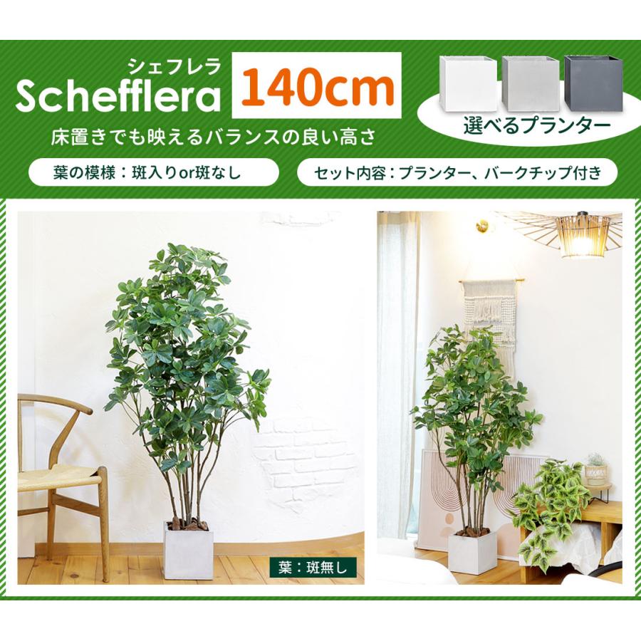 リーベン シェフレラ 40cm フェイクグリーン 小型 観葉植物 ファイバー