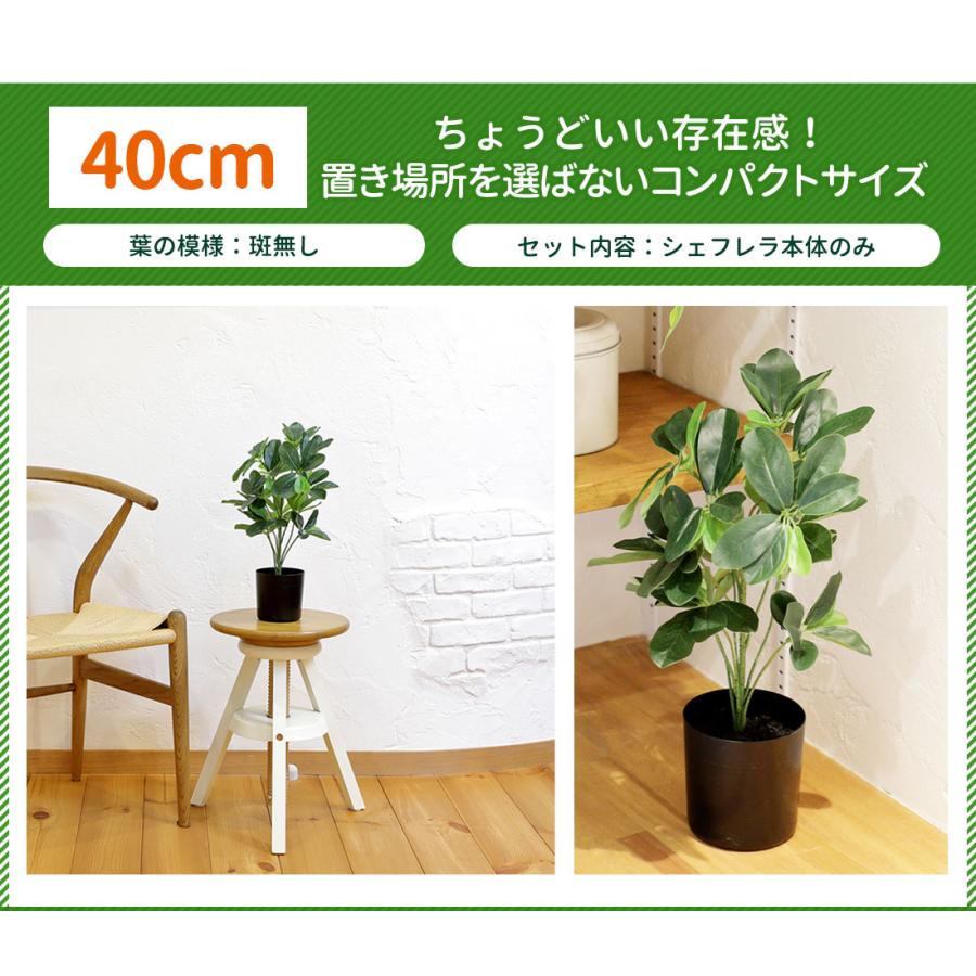 リーベン シェフレラ 40cm フェイクグリーン 小型 観葉植物 ファイバー