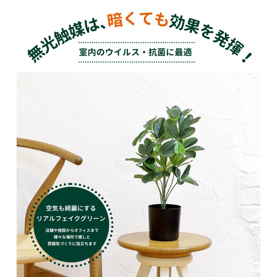 リーベン シェフレラ 40cm フェイクグリーン 小型 観葉植物 ファイバー