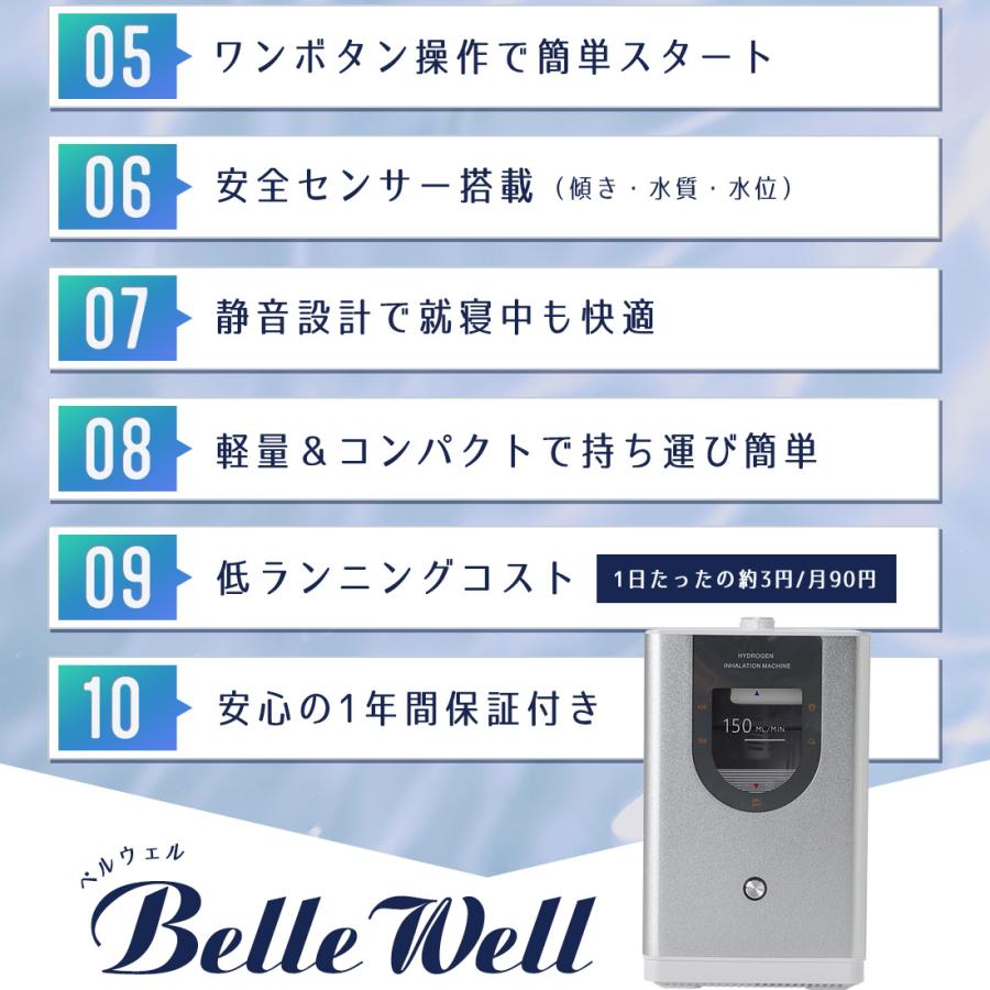 水素吸入器 150ml 高濃度水素生成器 毎分水素約 届いてすぐ使える