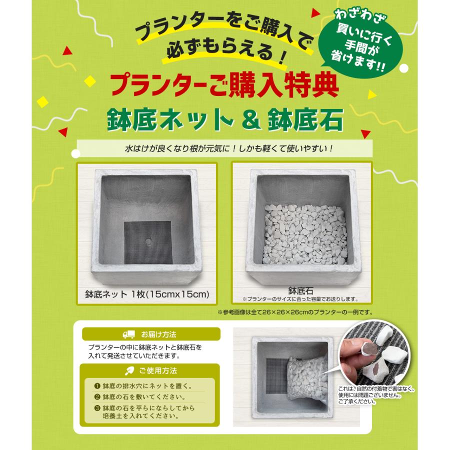 リーベン 植木鉢 おしゃれ プランター 幅26×奥行26×高さ26cm リーベン 植木鉢 おしゃれ プランター 幅26×奥行26×高さ26cm