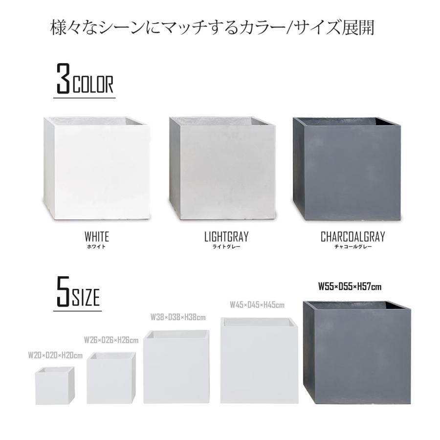 リーベン 【☆ご購入特典あり】プランター 植木鉢 大型 幅55×奥行55×高