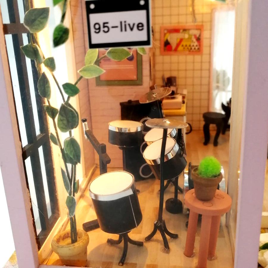 ドールハウス キット ミニチュアハウス ミュージックスタジオ DIY｜lebenwood｜04