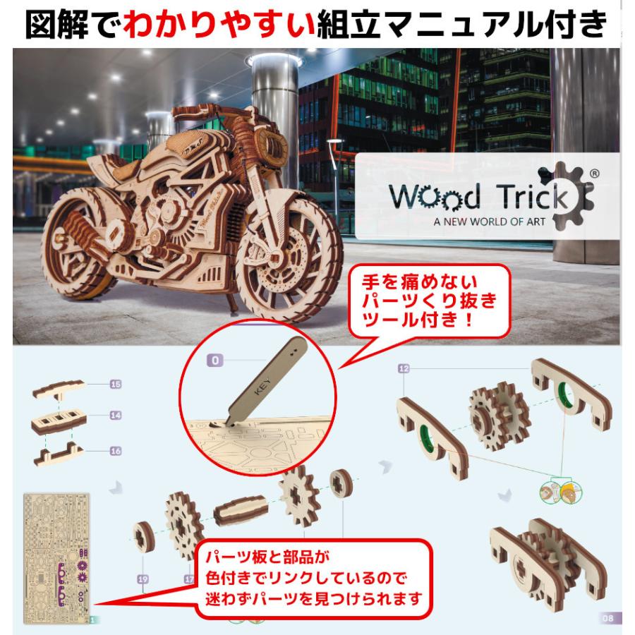3Dウッドパズル ウッドトリック ミニモデル カブトムシ 木製パズル｜lebenwood｜13