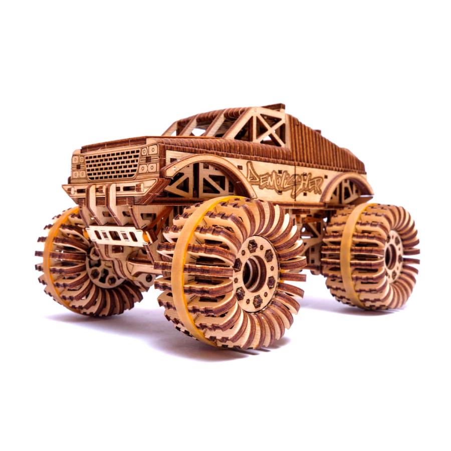 3Dウッドパズル ウッドトリック モンスタートラック 木製3Dパズル｜lebenwood｜02