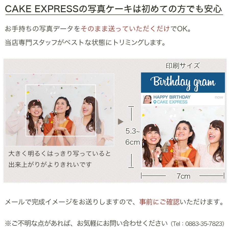 インスタグラム風写真ケーキ S フルーツ生クリーム 22 14cm お中元 ギフト Birthdaygram Cake Express 通販 Yahoo ショッピング