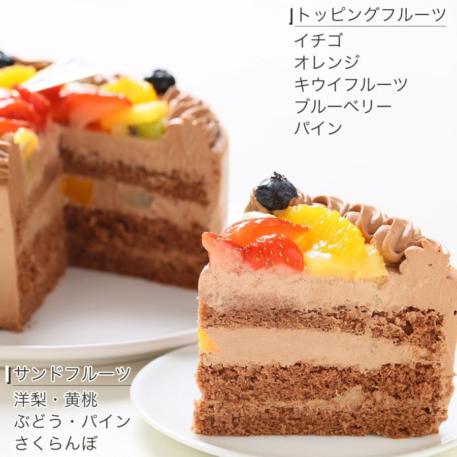 アレルギー対応 卵不使用 フルーツ生チョコクリームケーキ 5号 バースデーケーキ 誕生日ケーキ Choco 5 Noegg Cake Express 通販 Yahoo ショッピング