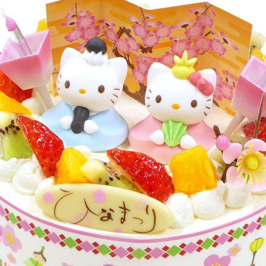 ひな祭りケーキ アレルギー対応 卵不使用 ハローキティ フルーツ三種生クリーム 5号 Cream 5 Eg Hina Hk Cake Express 通販 Yahoo ショッピング