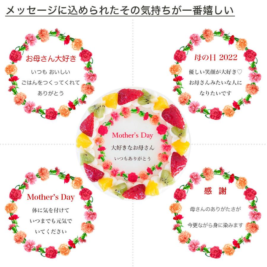 母の日ケーキ カーネーション メッセージ入りフルーツ三種生クリーム 7号 バースデーケーキ Cream 7 Mother Cake Express 通販 Yahoo ショッピング