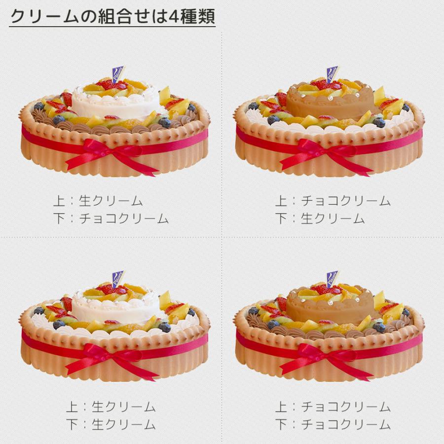 写真ケーキ ビスキュイ付ダブルタワーショートケーキ 8号24cm 4号12cm 18 名様用 敬老の日 バースデーケーキ 誕生日ケーキ 写真 ケーキ Double Tower Bp Cake Express 通販 Yahoo ショッピング