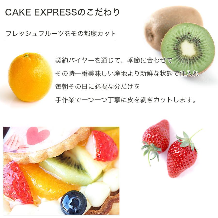 写真ケーキ フルーツタルト 4号 フォトケーキ イラスト プリント バースデーケーキ Tart 4 P R Cake Express 通販 Yahoo ショッピング