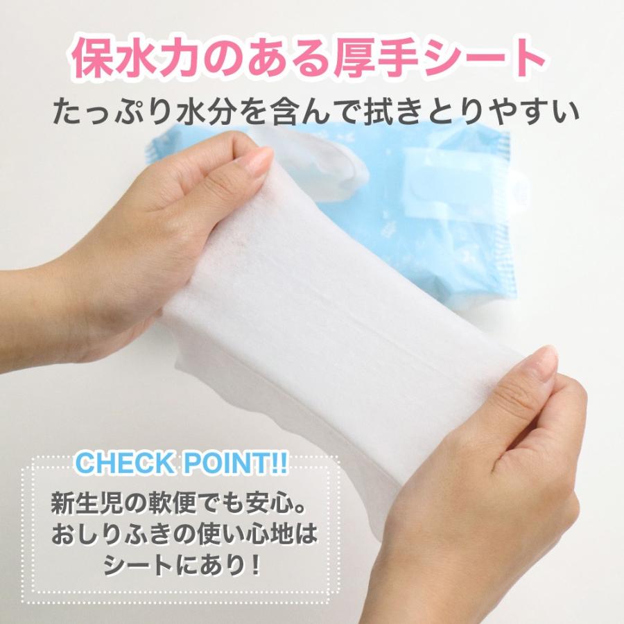 LEC（レック） おしりふき 純水99.9% 水分たっぷり ネット限定 厚手 60