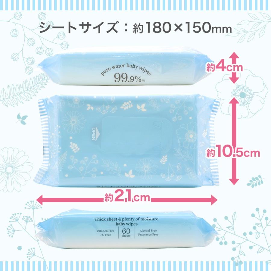 おしりふき 純水99.9% 水分たっぷり ネット限定 厚手 60枚×15個 おしり拭き お尻拭き レック レックダイレクト 赤ちゃんおしりふき 赤ちゃん 出産祝い lec | LEC | 07