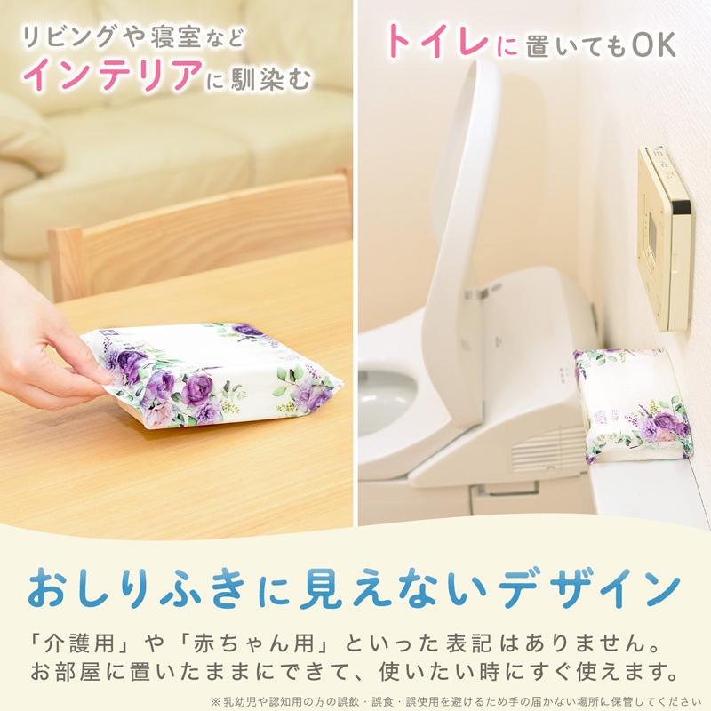 LEC（レック） トイレに流せる 介護用 おしりふき 大判 介護用品 大人