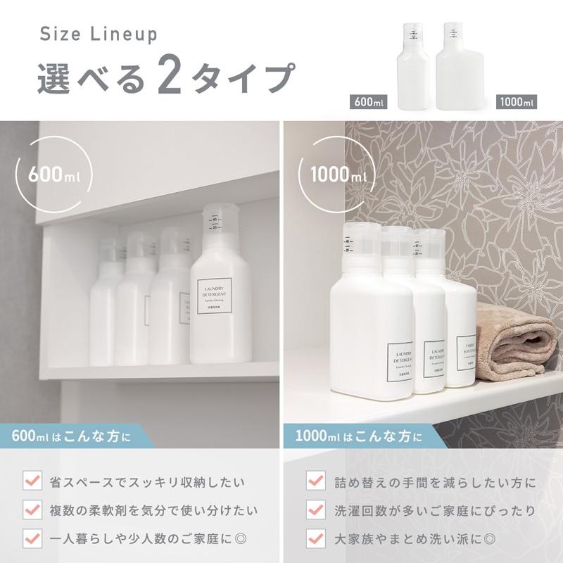 LEC（レック） 押して計量 詰め替えボトル 600ml 詰替え ボトル 容器