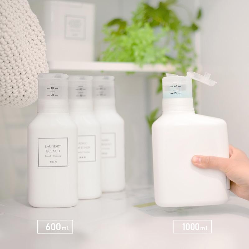 LEC（レック） 詰替え ボトル 容器 ケース シンプル ホワイト