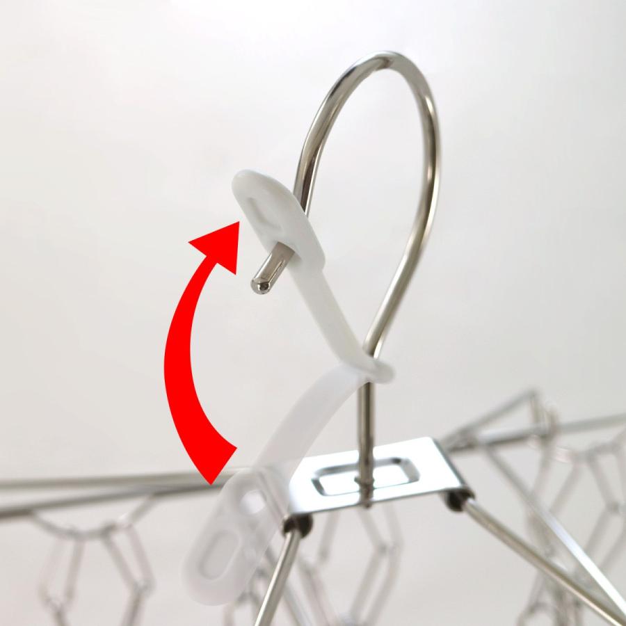 オールステンレス 角ハンガー 32ピンチ （物干しハンガー）【送料無料