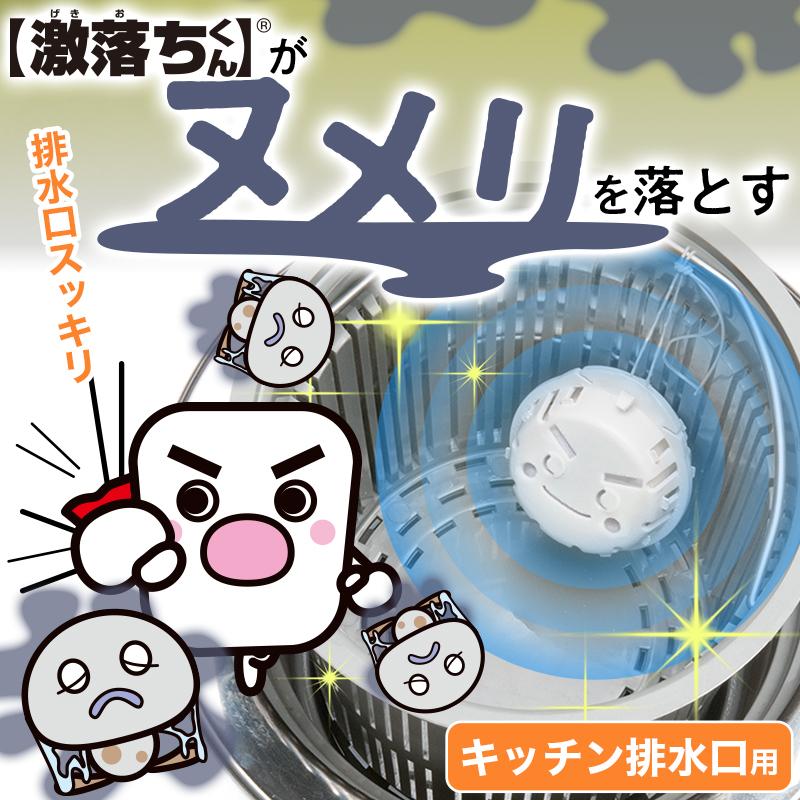 LEC 排水口 ヌメ落ちくん 2個入 ×6個セット ヌメリ 取り 掃除