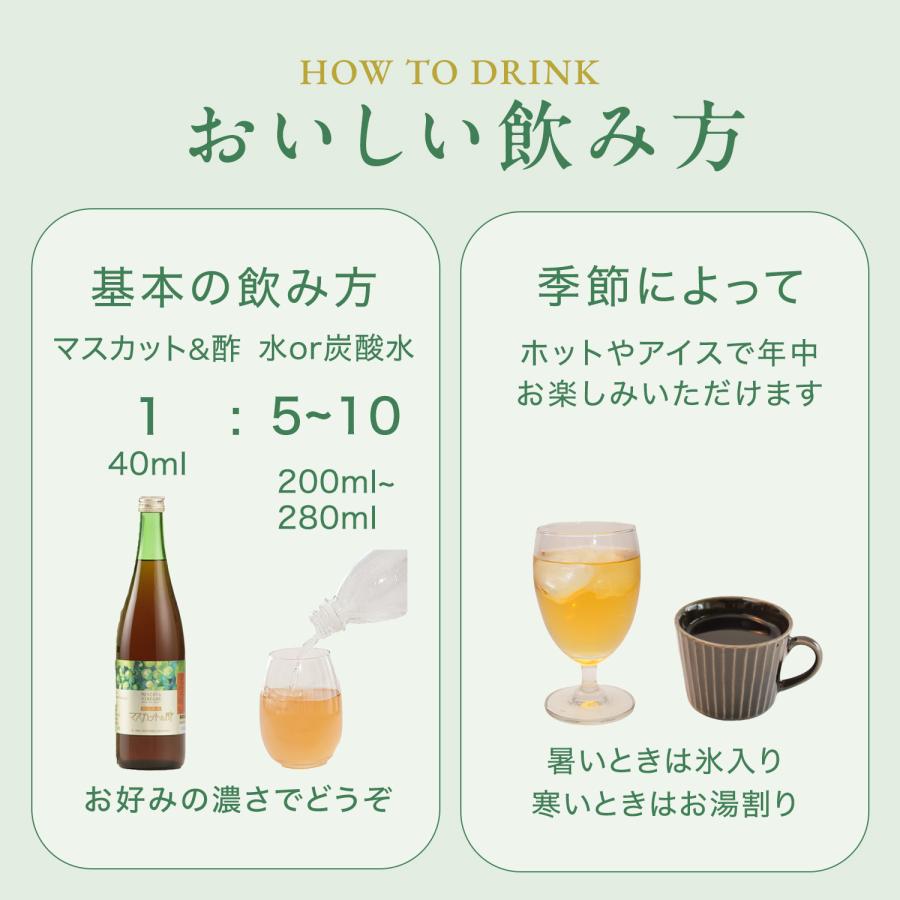マスカット&酢 濃縮タイプ 720ml 飲む美容 マスカット酢 レック |  | 07